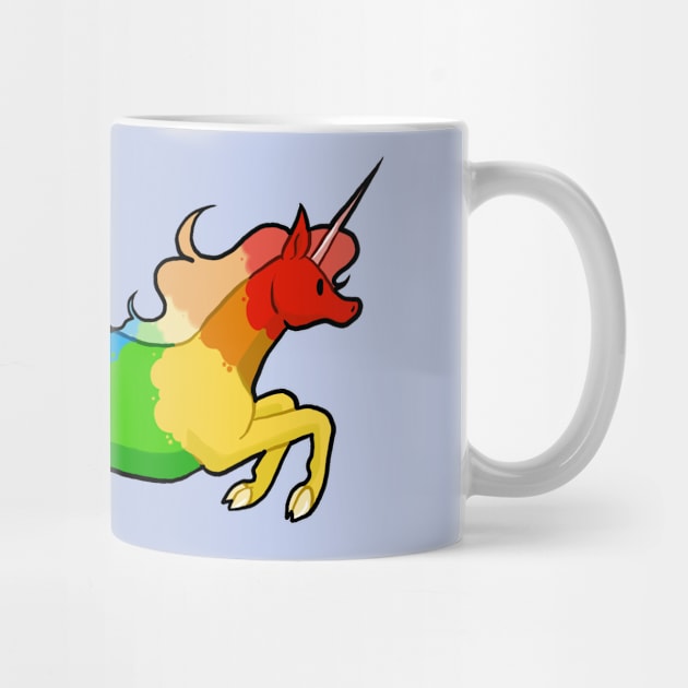 Rainbow Pride Unicorn by Khalico